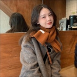 숏머플러 부드러운 쁘띠 니트 가벼운 미니 목도리 KK389