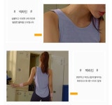 여성 운동나시 스포츠 피트니스 헬스복 짐웨어 런닝