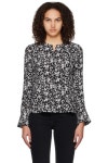 GANNI 가니 플로럴 블라우스 231144F107011
