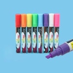 coms 형광 마킹펜 블랙보드 마카 8색상