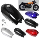 오토바이 범용 가스 탱크 카페 레이서 빈티지 연료 캡 스위치 혼다 S 9L 2 4Gal 1개 S CG125 CG125S CG250