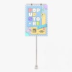 HWA T 스탠드 메모꽂이 안내메뉴꽂이