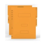 PP 화스너 황화일 120매 수용 400개-인쇄가능