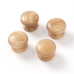 홈앤 원형 나무 가구손잡이 4p세트 1구 화장대손잡이