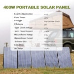 ALLPOWERS 접이식 태양 전지 패널 발전소 MC-4 출력 400W
