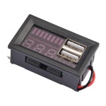 전압테스터기 USB 5V 2A 자동차 전압계 패널 12V 4s 리튬 배터리 용량 표시기