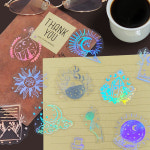 반투명 PET 홀로그램 스티커 마법 다꾸스티커