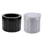 캠핑지구 휴대용 캠핑 변기 이동식 간이 차박 화장실 변기통 휴대용변기일반블랙