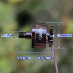 미니 DC 11 1V 브러시리스 모터 마이크로 3 상 1815 BLDC 고속 CW CCW 다축 RC 드론 용 3300KV BO-1815-N2B-383-11