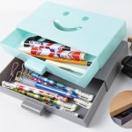 책상밑 부착형 소품 가로형 1P 슬라이딩 볼펜 서랍