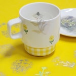 홀로그램 PET 반투명 데이지 스티커 WFKB494