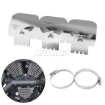 범용 오토바이 배기관 열 실드 커버 머플러 보호대 가드 모토 액세서리 Harley Honda Yamaha Custom에 적합