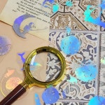 PET 스티커 홀로그램 반투명 우주 WFKB493