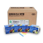 오미야 탄산 분필 하양색 1박스12갑