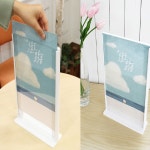 아트사인 상품꽂이 T자형꽂이 A4 흰색 사각 0360