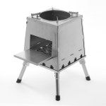 해피캠핑 접이식 화목난로 불멍 장작스토브