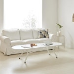 거실원목테이블 거실탁자테이블 원형 접이식 티 K142 대형 쇼파 테이블 1800