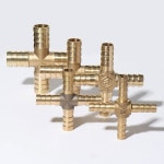 호스 구리 파고다 워터 튜브 피팅 황동 바브 파이프 2 3 4 웨이 커넥터