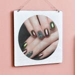꾸밈 nv849-행잉액자 다양한컬러의네일아트 사각원형