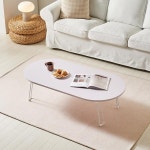 가구샘 타원 접이식 쇼파 테이블 1200 ha4495