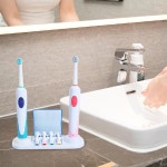 전동 칫솔 거치대 충전 스테이션 4 브러시 헤드 정리함 칫솔 스탠드 구강 B용 마운트