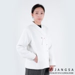 8126 누비 리본 저고리 상의 티셔츠 겨울 여자 여성 보살님 생활한복 개량 한복 절복 법복 사찰복 템플스