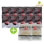 다림죽 팥칼국수 10인분세트 팥물 진 생칼국수