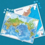 300피스 판퍼즐 세계지도 우리나라지도 2종 세트