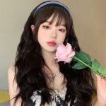 여성 풀뱅 웨이브 통가발 히피펌 긴머리 전체가발 1개 G0028