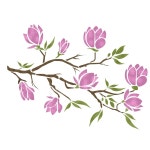 스텐실 도안 봄이 오는소리 목련 대문닷컴 ST-8023