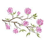 스텐실 도안 봄이 오는소리 목련