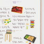 바이풀디자인 유스풀 나의 즐거운 일상 - 엣 홈 version 2 포인트 폴꾸 다꾸스티커 달력 스케줄러 데코스티커