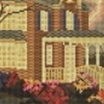 케이엠엘리 아담한 별장 캔버스 보석십자수 40x50