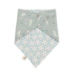 순면 스카프빕 민트토끼 양면 X2 유아 턱받이 목수건