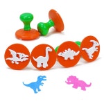 키즈맘아트 도장놀이 라인 스탬프 6종세트 공룡모양