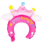 LED생일풍선머리띠 프린세스핑크 파티용품