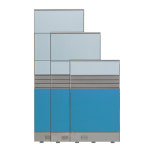 60T 사무용 단면그릴 블럭파티션 책상용 책상가리개 H1860