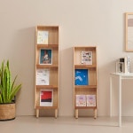 학원 감성 원목 전면형 잡지 서적 꽂이 가구 정리함
