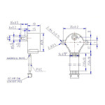 5V 12V 감속 스텝 모터 기어 스테퍼 Arduino 용 4 상 ULN2003 28BYJ-48