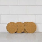 코르크 컵받침 코스터 원형 90x5mm R 50p