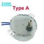 BringSmart 5-24v 110v 저속 공예 회전 4 유형 샤프트 팬 레인지 기어 AC 모터 TYC-50
