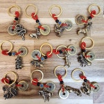 12지신 띠별 청동 엽전 열쇠고리 쥐