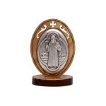 가톨릭 천주교 성물 분도 성인 올리브 차부착 이태리수입