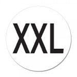 사이즈 표시 롤 스티커 1롤 500개