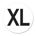 사이즈 표시 롤 스티커 1롤 500개