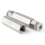 공기 체크 밸브 1 4 OD 호스 편도 가스 단방향 황동 압축기 파이프 피팅 어댑터