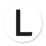 사이즈 표시 롤 스티커 L 1롤 500개