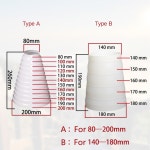 배기 호스 어댑터 파이프 커넥터 플라스틱 감소 체크 밸브 공기 환기 시스템 하드웨어용 덕트 감속기 80