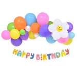 해피파티 풍선 생일파티 스마일 가랜드세트