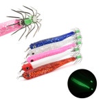 김태풍 낚시 소프트 쭈갑 주꾸미 쭈꾸미 갑오징어 축광 야광 웜 에기 1개